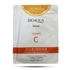 ماسک ورقه ای ویتامین سی بیوآکوا روشن کننده پوست صورت 25 گرم