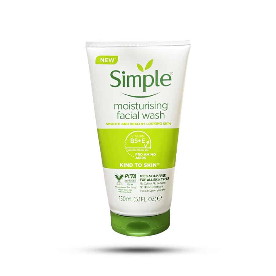 ژل شستشوی آبرسان صورت سیمپل مدل Moisturizing مناسب انواع پوست 150 میل