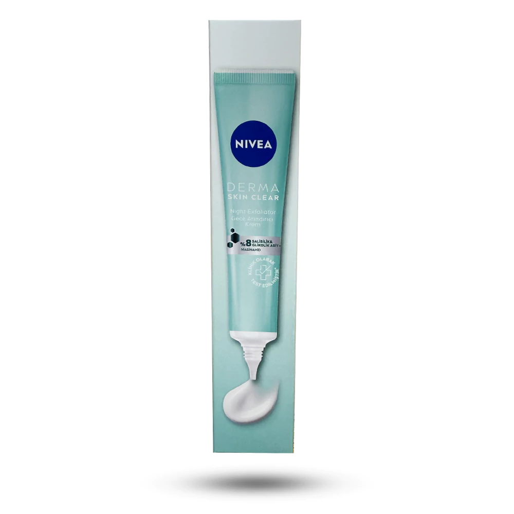 كرم شب ضد جوش و لايه بردار نیوآ مدل DERMA Skin CLear حجم 40 ميل